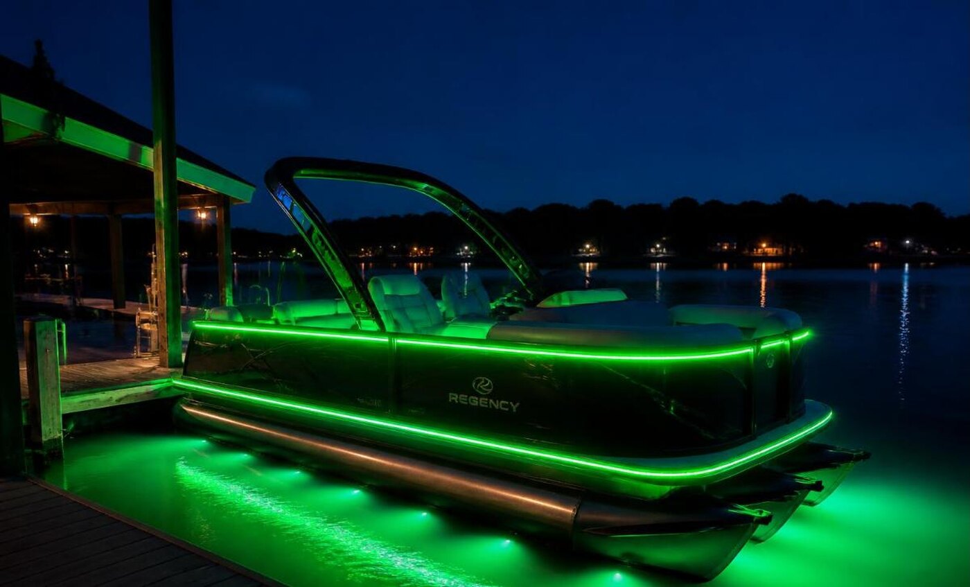 Omni-Lit Pontoon at Dock