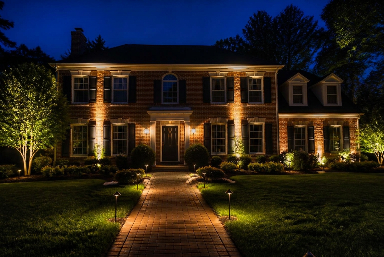 Residential Outdoor Architectural Landscape Lighting Design & Install
