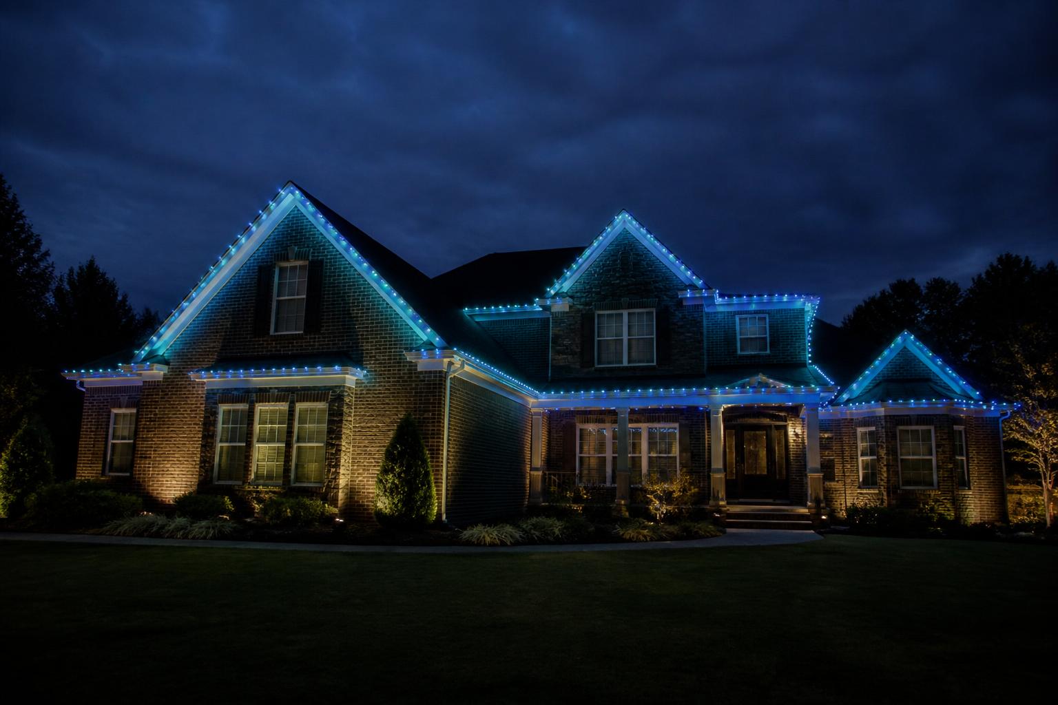 Teal & Blue Scene